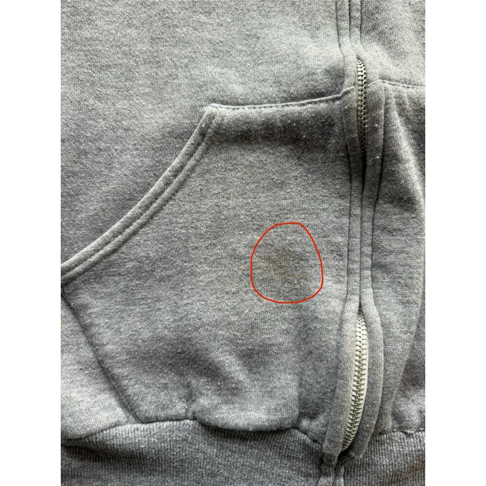 1970s Russell Athletic Gray Zip Up Hoodie Size XS Made in USA - Picture 6 of 6